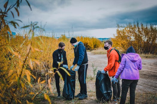 community-led conservation project in action