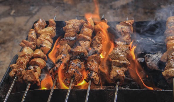 grilling on a pellet grill